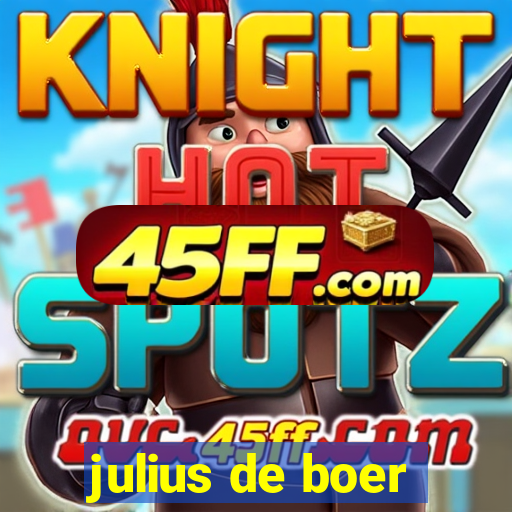julius de boer